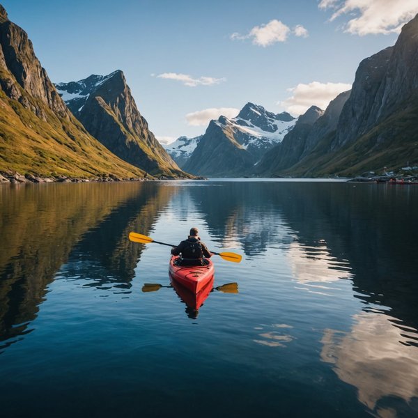 Quels sont les meilleurs spots pour faire du kayak dans les îles Lofoten, Norvège?